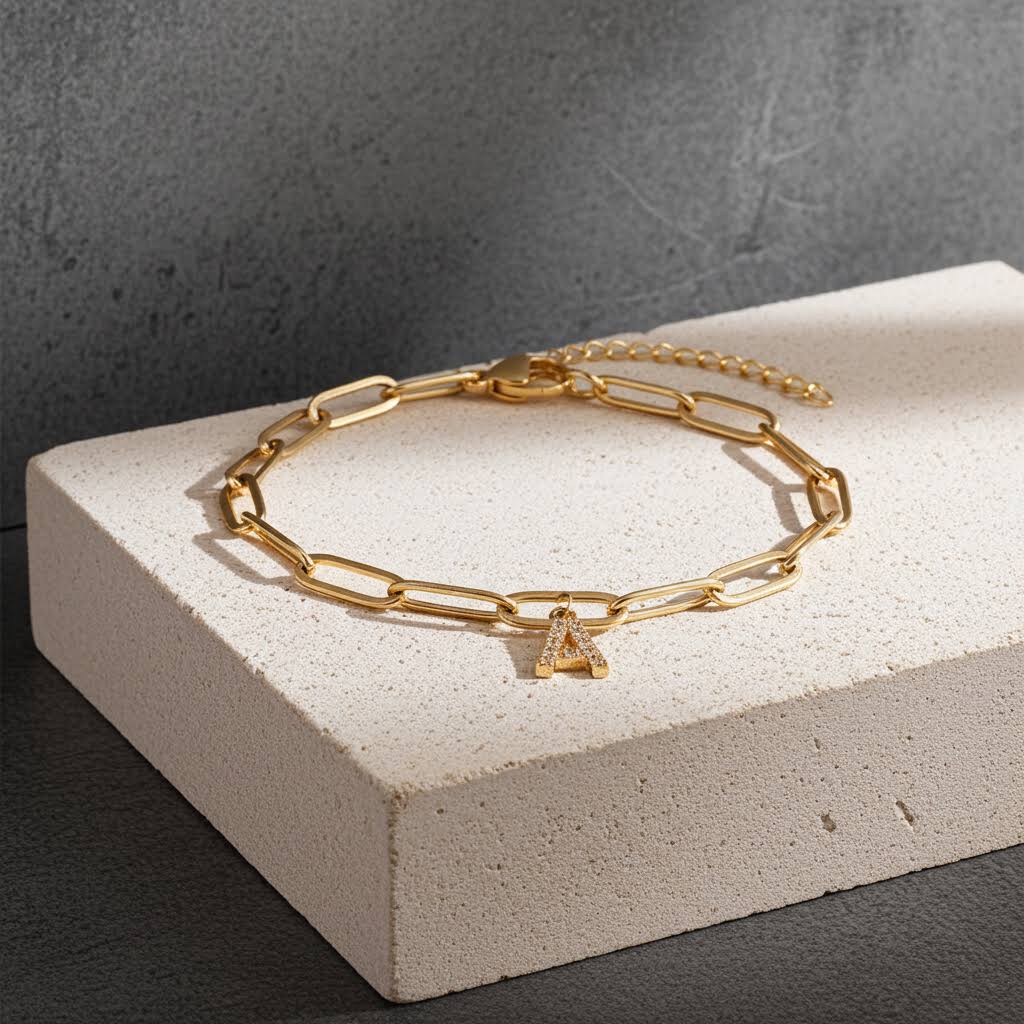 гривна с буква с цирконии