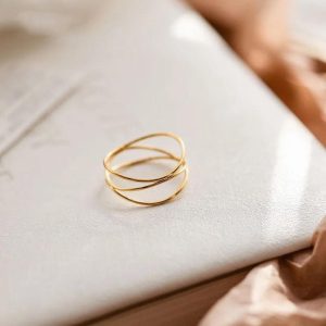 многопластов пръстен минималист подарък