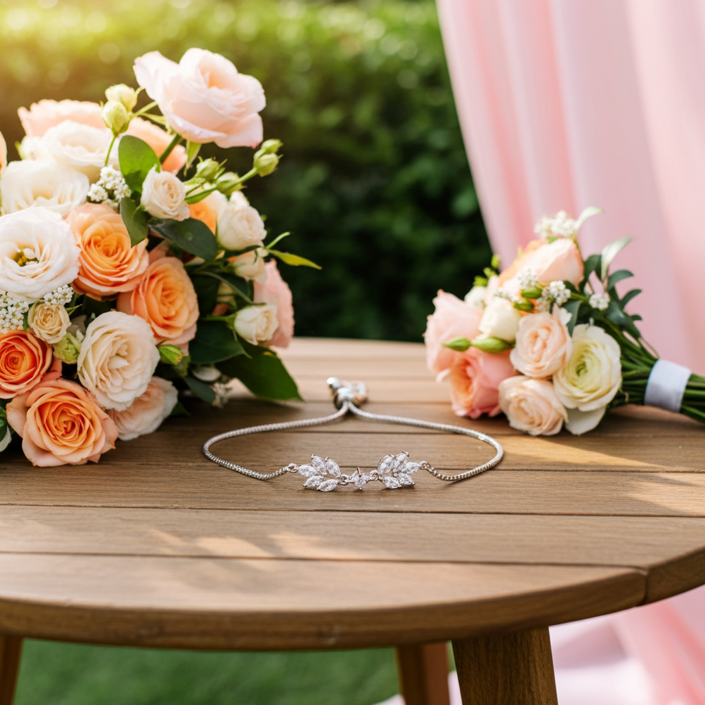 гривна с пеперуда и цирконии