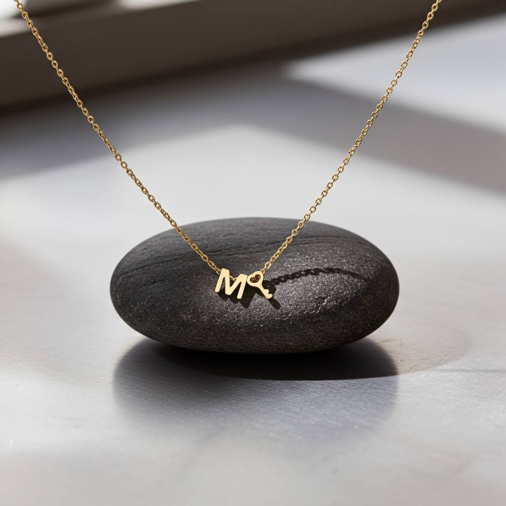 Колие с буква и ключ