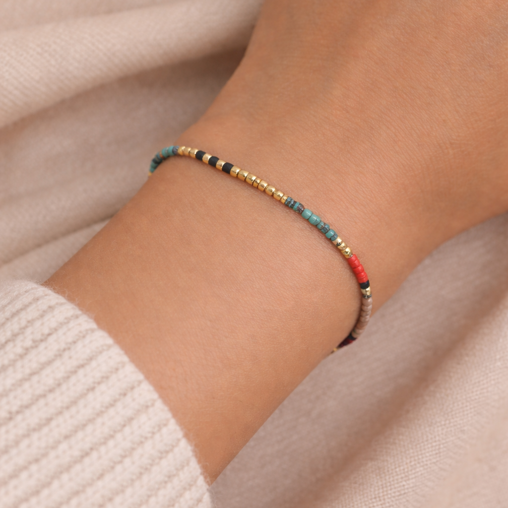 гривна с цветни мъниста миюки